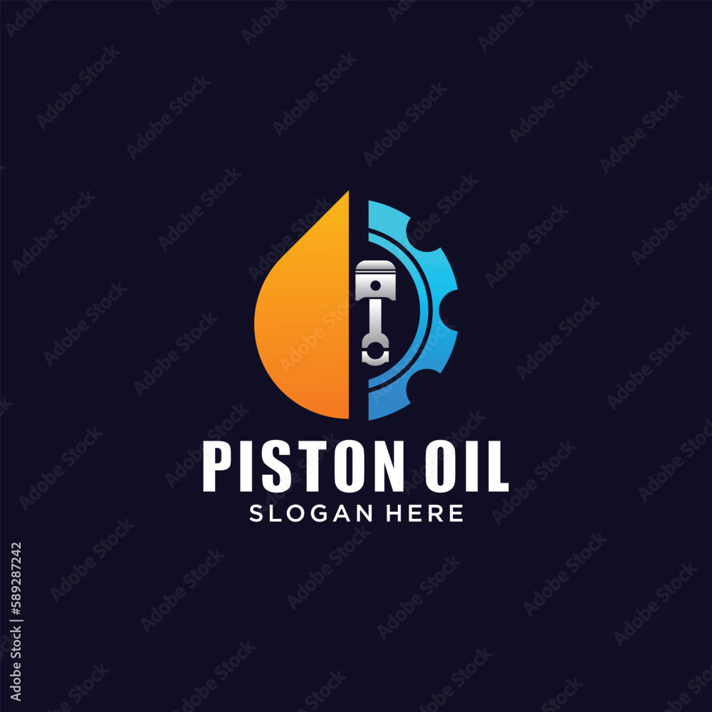 Vector piston engine oil droplets illustration of vehicle engine lubricants and industrial machines Vector piston engine oil droplets illustration of vehicle engine lubricants and industrial machines