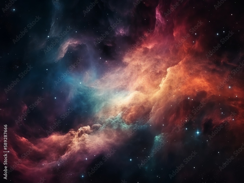 Nebula and galaxies in space. Nebula and galaxies in space.