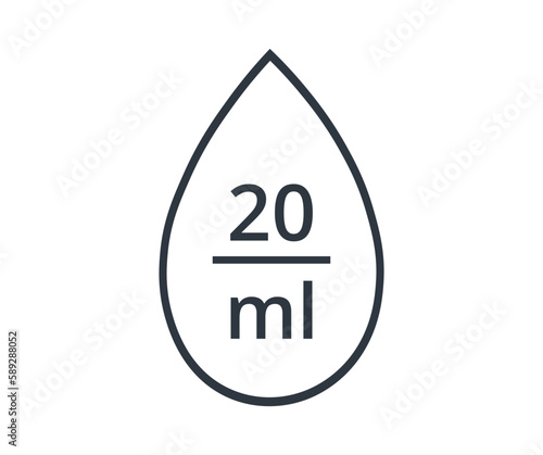 Precise Drops per Milliliter symbol. 