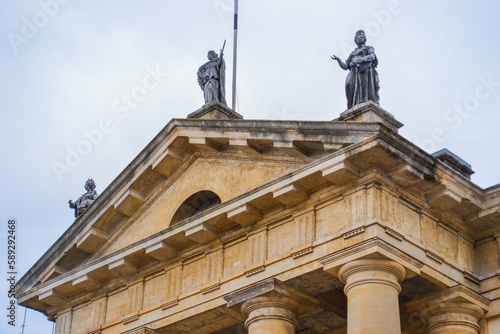 UK, Oxford, 21.03.2023: Clarendon Building in Broad Street, Oxford, England, next to the Bodleian Library and the Sheldonian Theatre and near the centre of the city photo