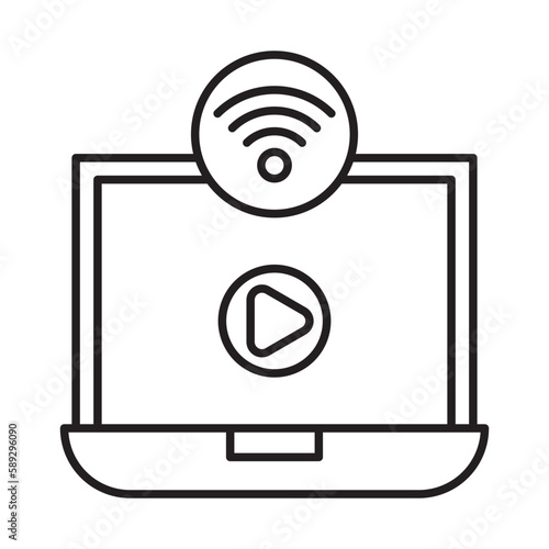 Online Streaming Icon Design