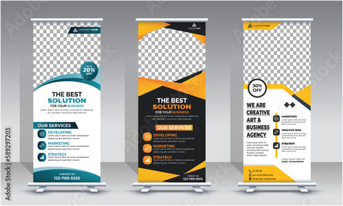 business agency roll up banner design