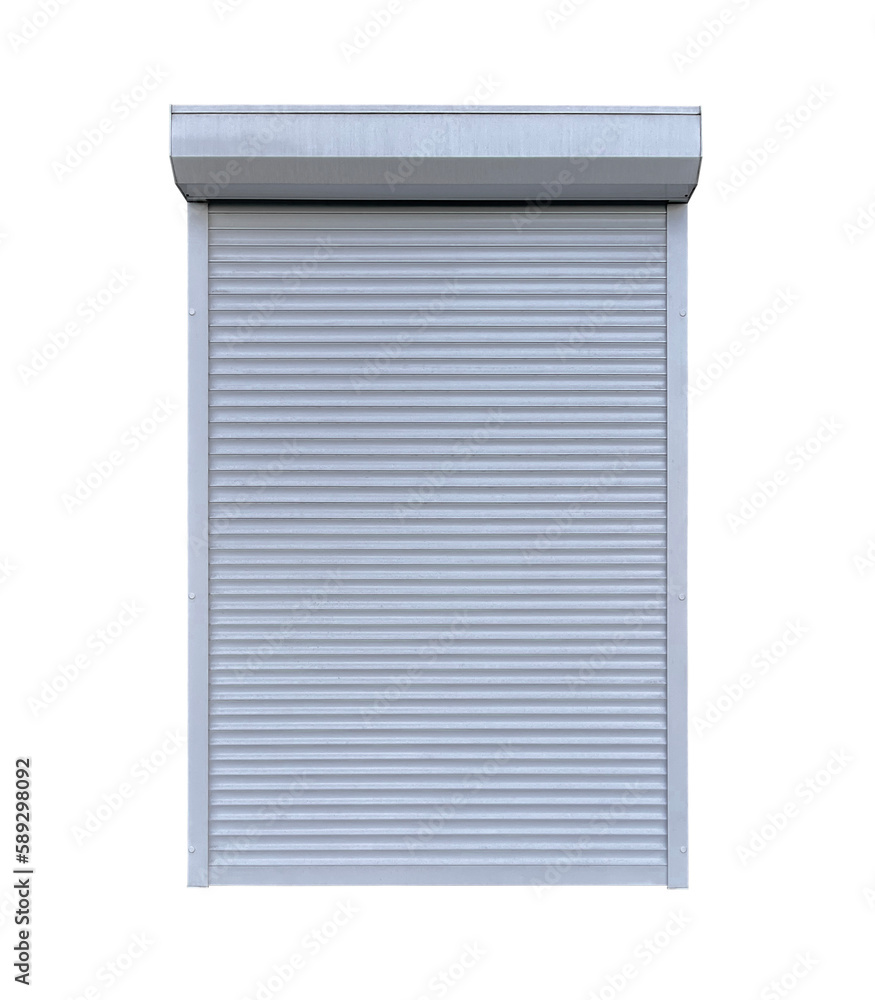 Mockup of a white aluminum window blind isolated on a transparent background. Mocap or template. Classic roller blind Mockup of a white aluminum window blind isolated on a transparent background. Mocap or template. Classic roller blind