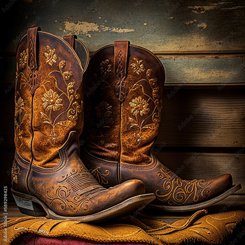 Cowboy boots. Generative AI. Cowboy boots. Generative AI.