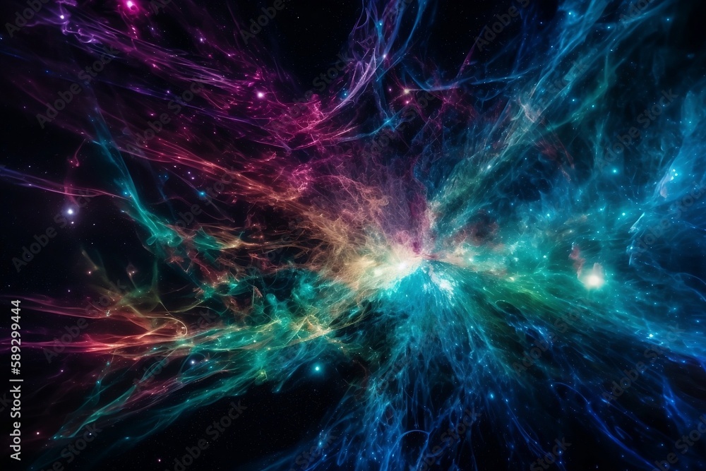 Fototapeta premium neuron background with space