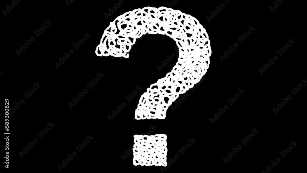 Wiggling Question Mark Scribble Drawing 2 Wiggling Question Mark Scribble Drawing 2