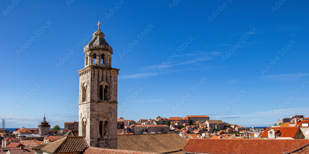 Tower of the Franciscan Monastery in Dubrovnik