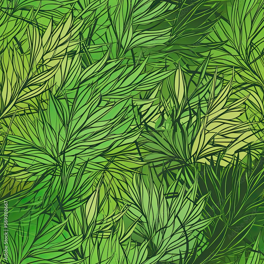 A seamless pattern of bamboo leaves. SEAMLESS BAMBOO WALLPAPER. A seamless pattern of bamboo leaves. SEAMLESS BAMBOO WALLPAPER.