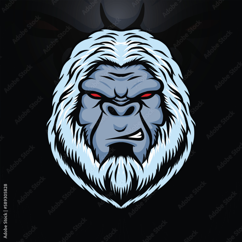 Obraz premium yeti mascot logo design