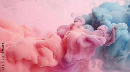 Abstract colorful paint. Illustration AI Generative.