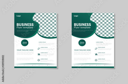 Corporate Business Flyer poster pamphlet brochure cover design layout background.