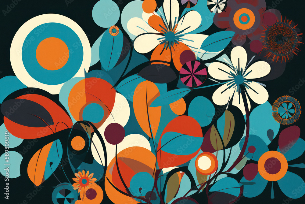 Bright and Colorful Abstract Graphic Pattern Bright and Colorful Abstract Graphic Pattern