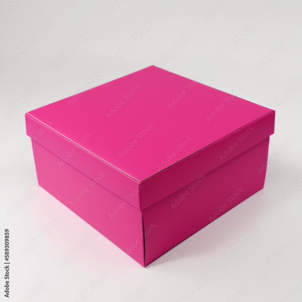 Dark Pink Colored Cardboard Box Dark Pink Colored Cardboard Box
