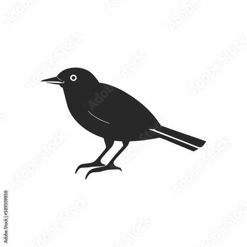 silhouette black vector bird art,pj © pjIsmael