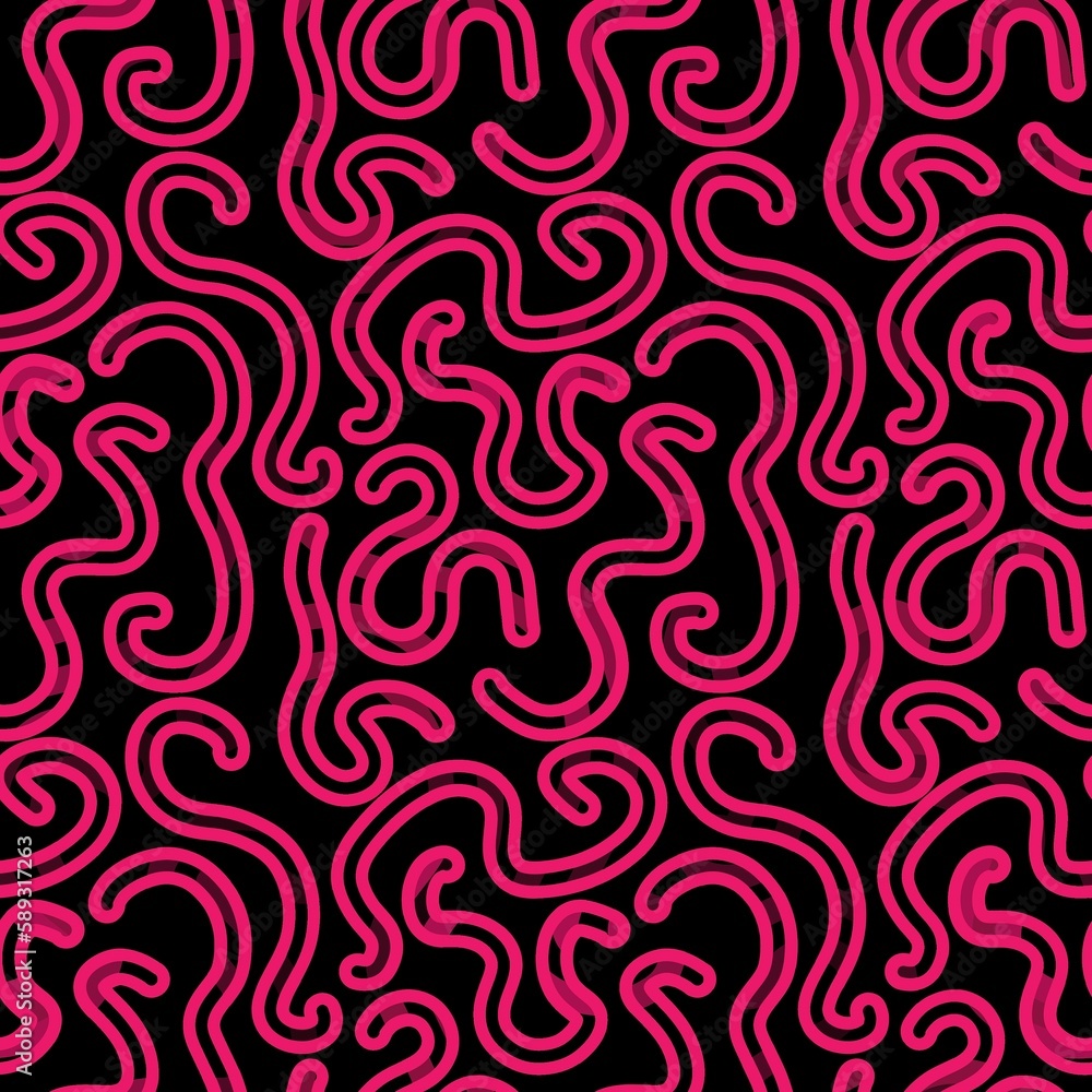 Abstract stripes doodle seamless festive ribbons pattern for wrapping paper and fabrics and linens and kids Abstract stripes doodle seamless festive ribbons pattern for wrapping paper and fabrics and linens and kids