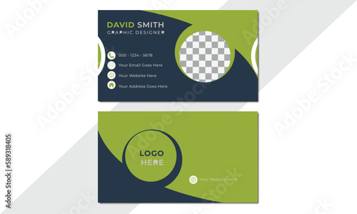  Creative business card design, Official business card design, Green & black business card design, Concept, Business card, Visiting card, Template, Personal business card, Modern business card design