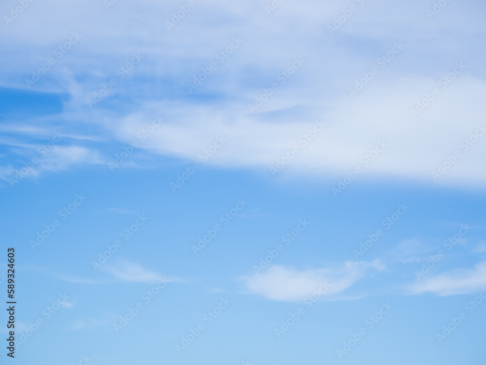 blue clear sky with white clouds
