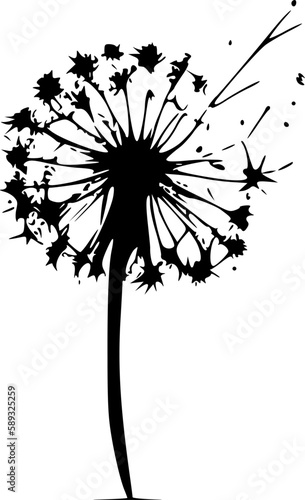 Dandelion - High Quality Vector Logo - Vector illustration ideal for T-shirt graphic