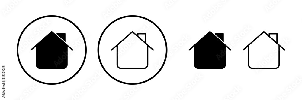Home icon vector. House vector icon Home icon vector. House vector icon