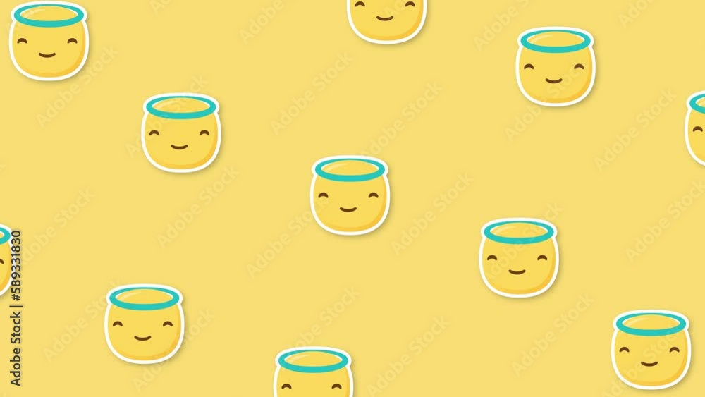 angel face emoji yellow background angel face emoji yellow background
