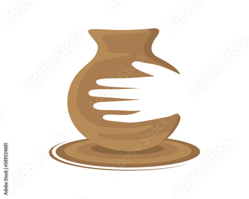 Pottery Illustration visualized with Simple Illustration