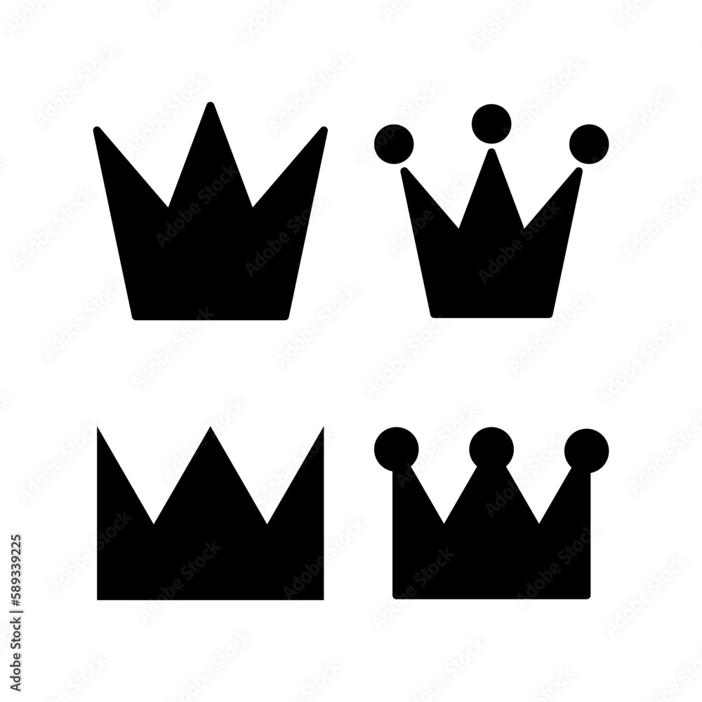 Crown icon vector illustration. crown sign and symbol Crown icon vector illustration. crown sign and symbol