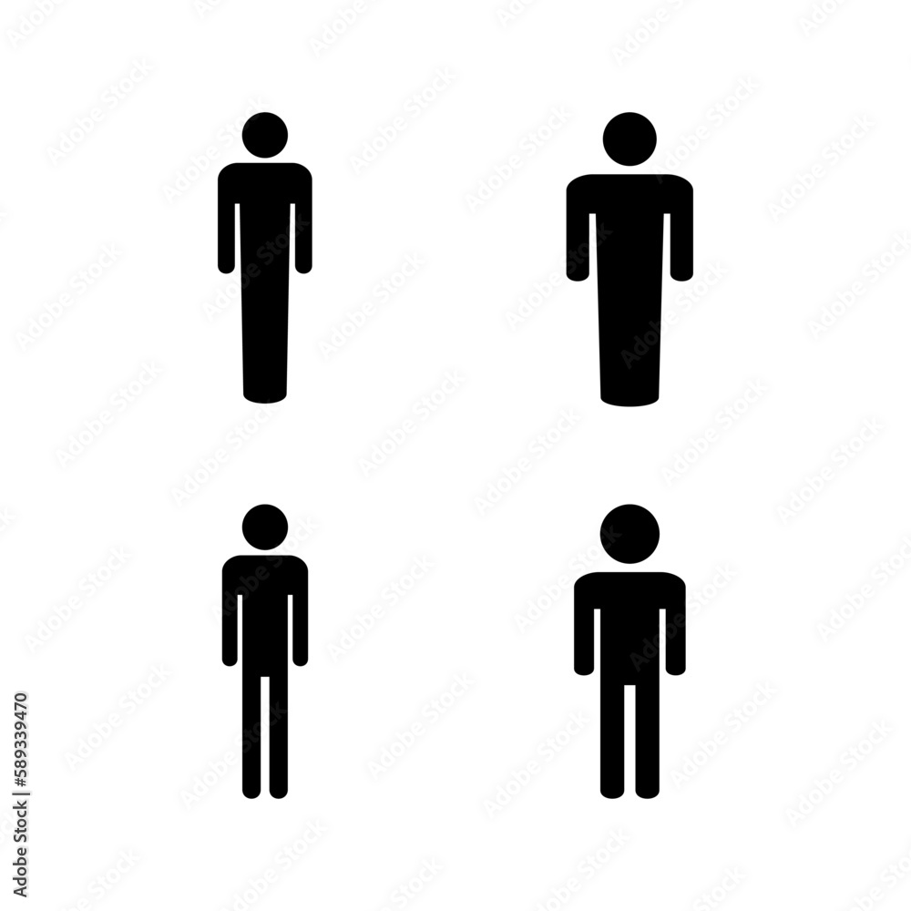 Man icon vector illustration. male sign and symbol. human symbol Man icon vector illustration. male sign and symbol. human symbol