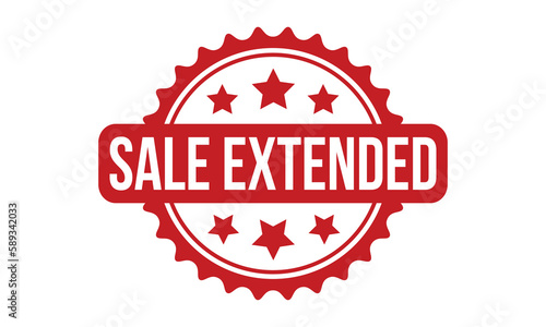 Sale Extended Rubber Stamp Seal Vector