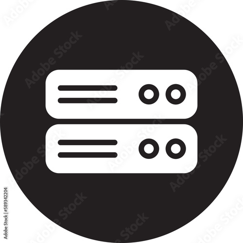 database storage glyph icon