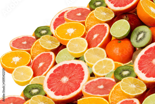 Fructe izolate pe un fundal transparent photo