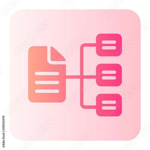 data classification gradient icon