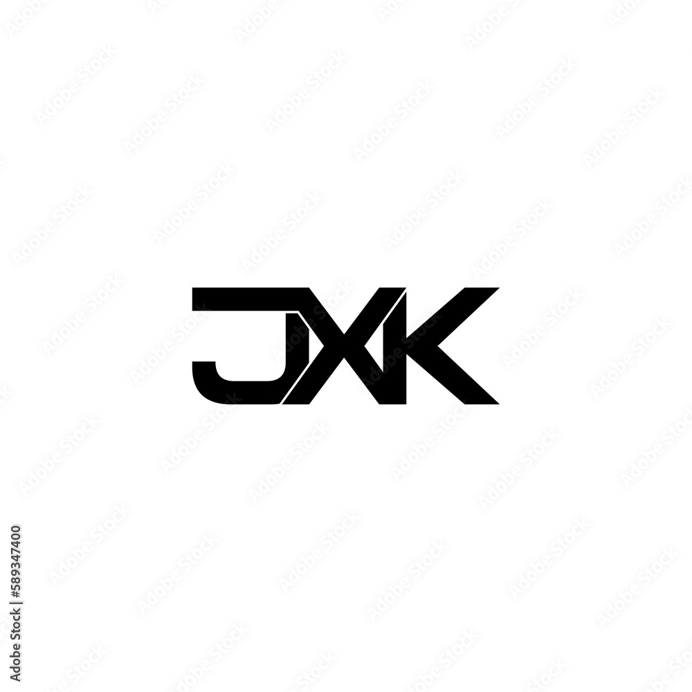 jxk lettering initial monogram logo design jxk lettering initial monogram logo design