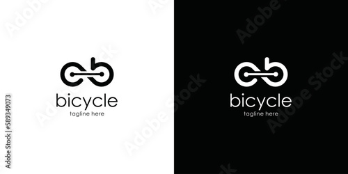 bicycle logo simple icon vector illustration