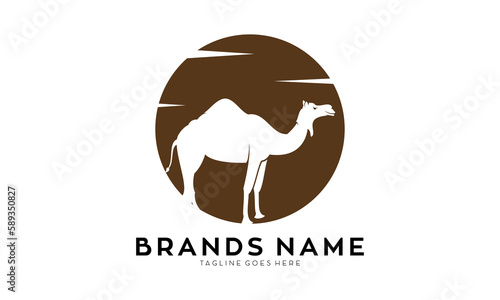Camel silhouette illustration icon logo