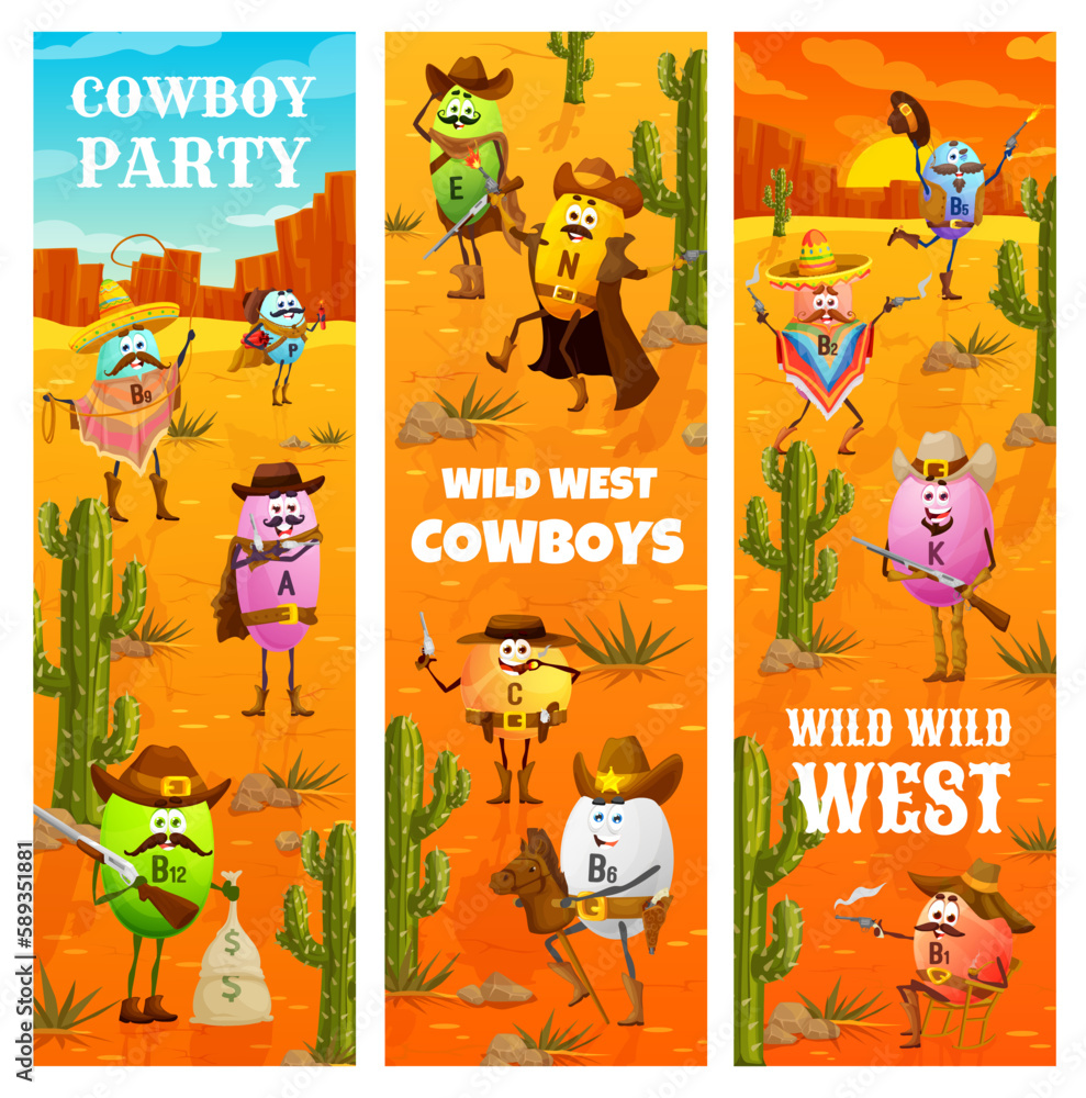 Vektorov Grafika Wild West Cowboy Party Western Vitamin Cowboy vektorov-grafika-wild-west-cowboy-party-western-vitamin-cowboy
