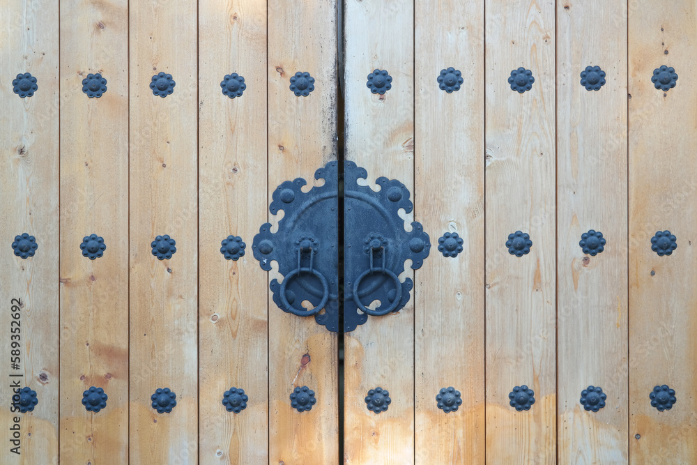 Fototapeta premium Korean traditional door and handle