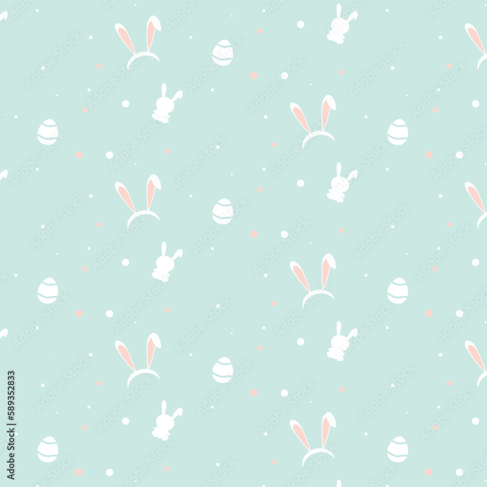 seamless pattern with bunnies. easter. easter pattern