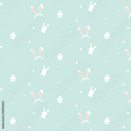 seamless pattern with bunnies. easter. easter pattern