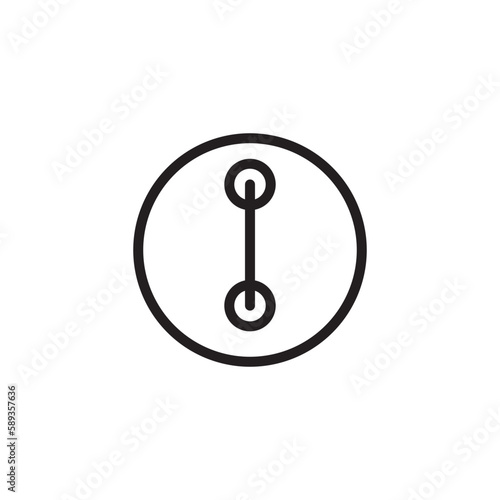 Dress Button Hole Outline Icon