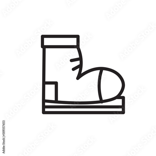 Repair Shoes Sewing Outline Icon © Bledos studio
