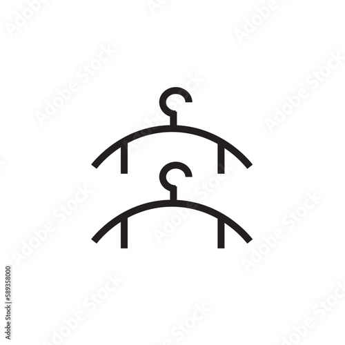 Cloth Hanger Clothes Outline Icon