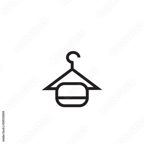 Cloth Hanger Clothes Outline Icon