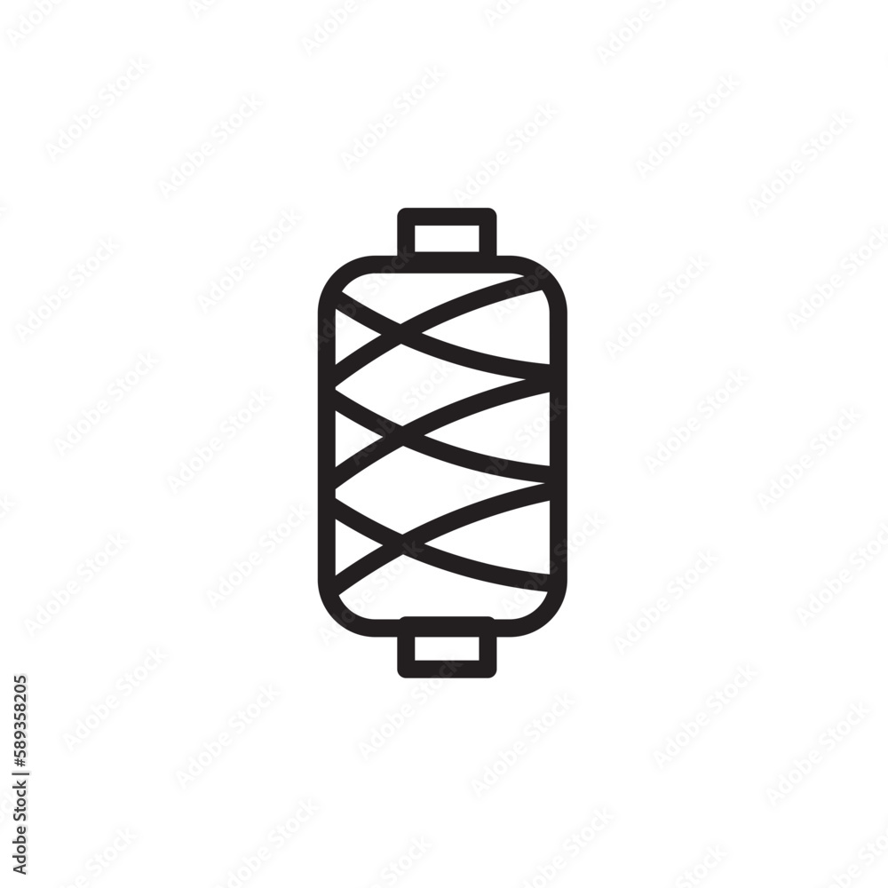 Clothing Sewing Spool Outline Icon Clothing Sewing Spool Outline Icon