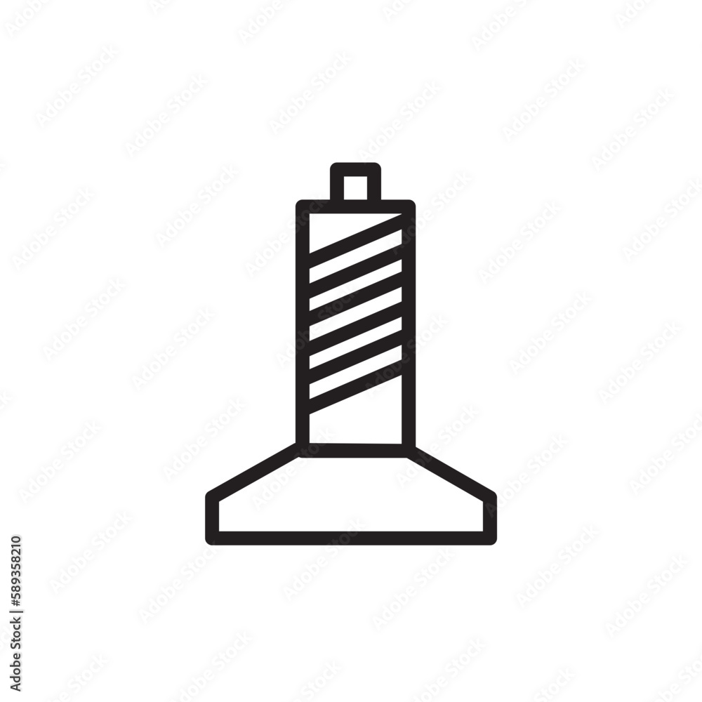 Cord Laundry Sew Outline Icon