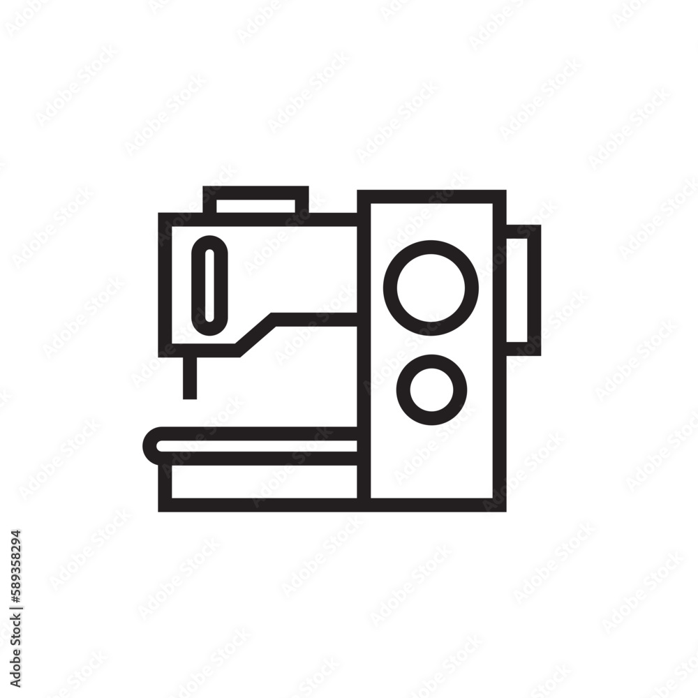 Sewing Tailor Textile Outline Icon Sewing Tailor Textile Outline Icon