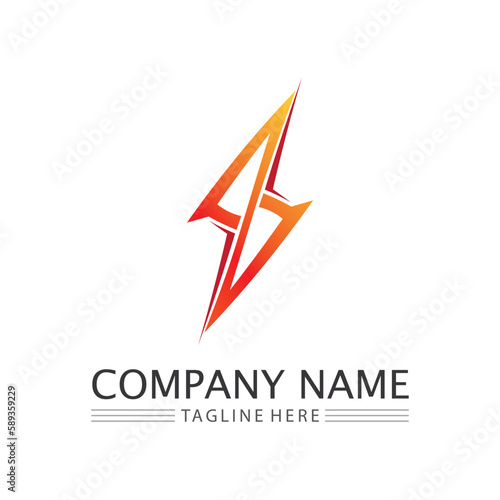 Flash Electric Logo Vector icon illustration design template. Bolt Energy Icon.electric logo flash vector bolt