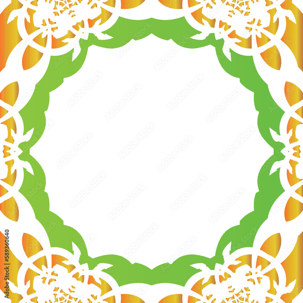 abstract floral frame abstract floral frame