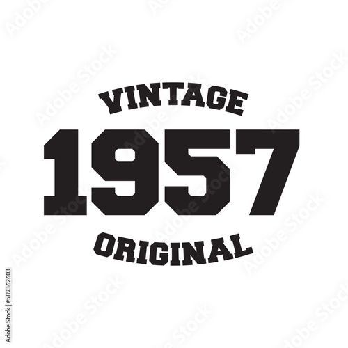 1957 vintage retro t shirt design vector