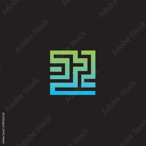 modern abstract logo, with color combination this colorful logo design is perfect for media and creative industry. very simple, minimalist, modern, elegant.