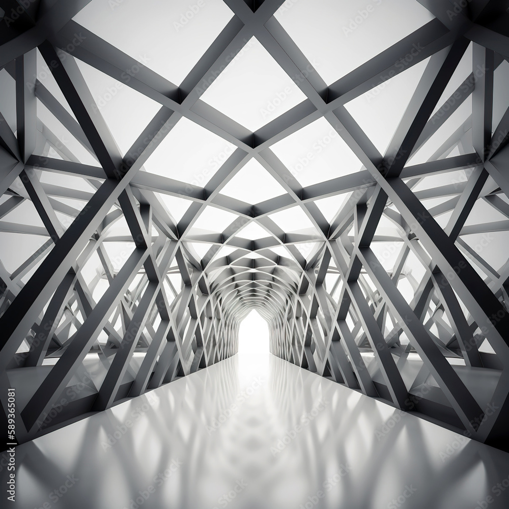 Black and white composition with geometric areas Black and white composition with geometric areas